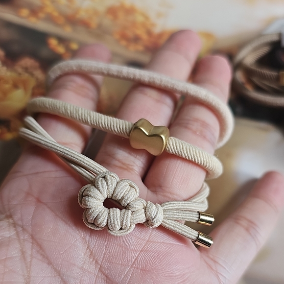 Chic Floral Knot Hair Ties Set (4 SETS)Welcome Offets! - Picture 2 of 6